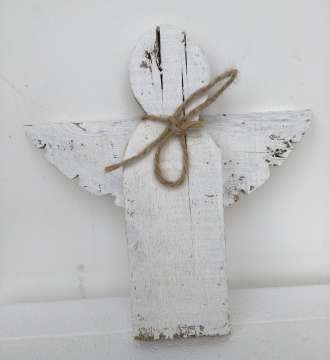 rustic angel White